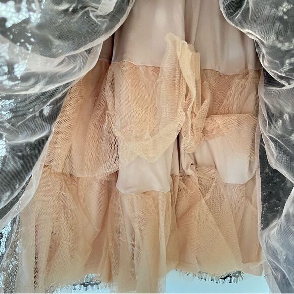 Ina Black Lace Nude Lining‎ Crinoline Full Skirt - Picture 6 of 9